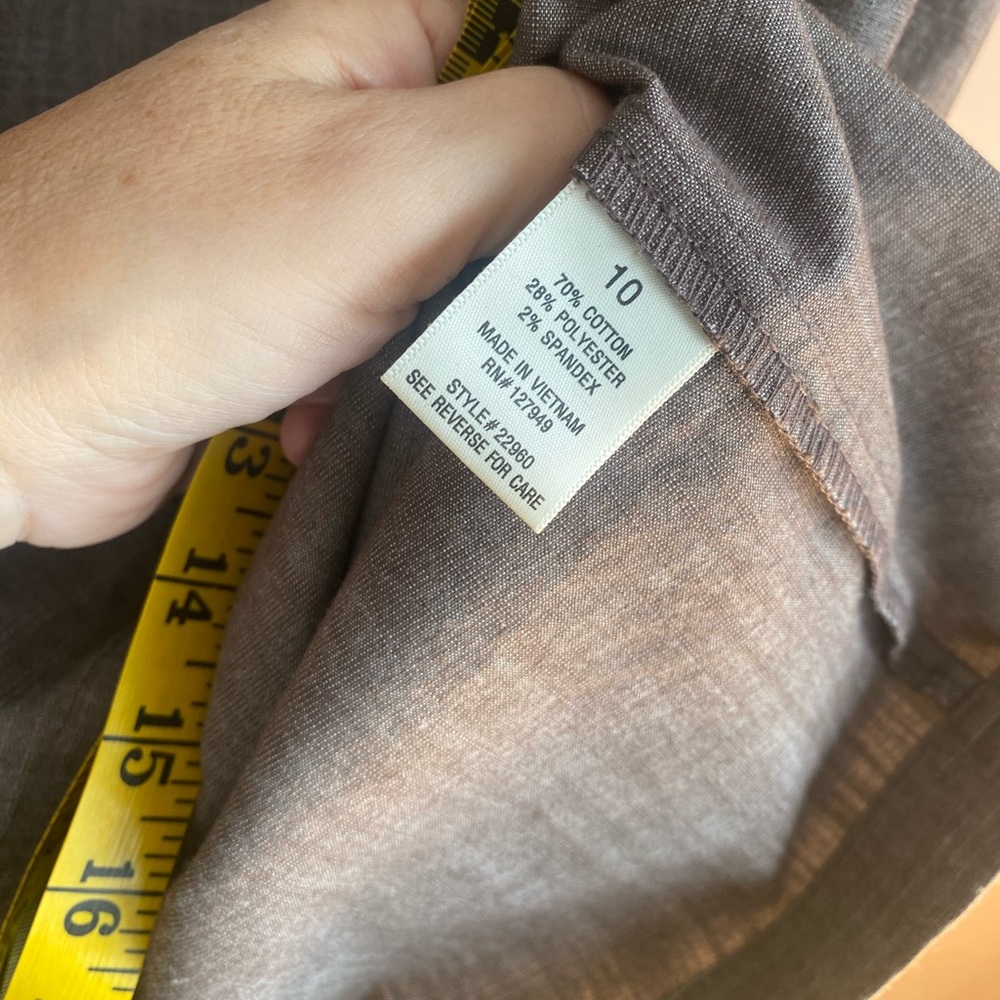 Emma & Michele Taupe Button-Up Utility Dress - Picture 4 of 5